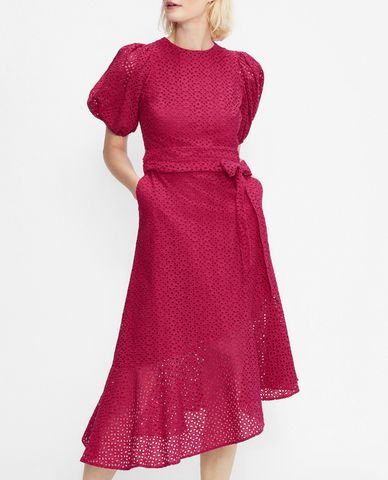  TED BAKER - Đầm midi ngắn tay lệch tà Belllaa 