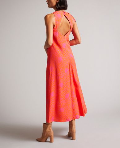  TED BAKER - Đầm midi sát nách rút dây Luissaa 