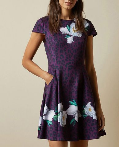  TED BAKER - Đầm mini họa tiết hoa Wilderness 