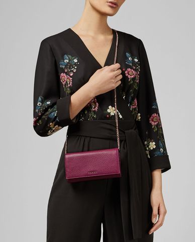  TED BAKER - Túi đeo chéo nữ bằng da nắp gập Matinee Fiola 