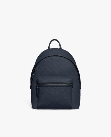  COACH - Balo nam phom chữ nhật Charter 24 In Signature Leather 