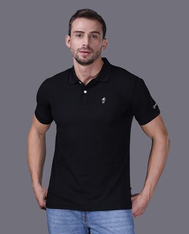  JOCKEY - Áo polo nam tay ngắn poly cafe 