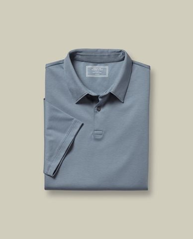  CHARLES TYRWHITT - Áo polo nam tay ngắn Smart Jersey 