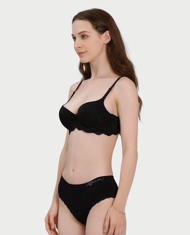  MISAKI - Quần lót nữ seamfree trơn phối ren 