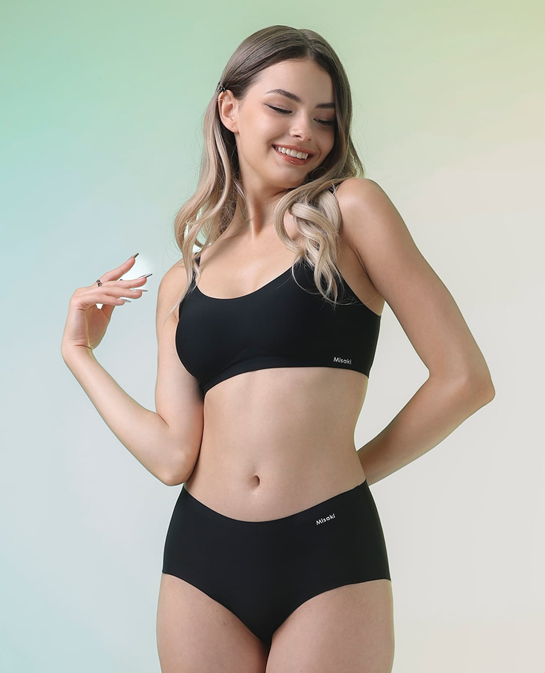 MISAKI - Quần lót nữ lưng cao seamless