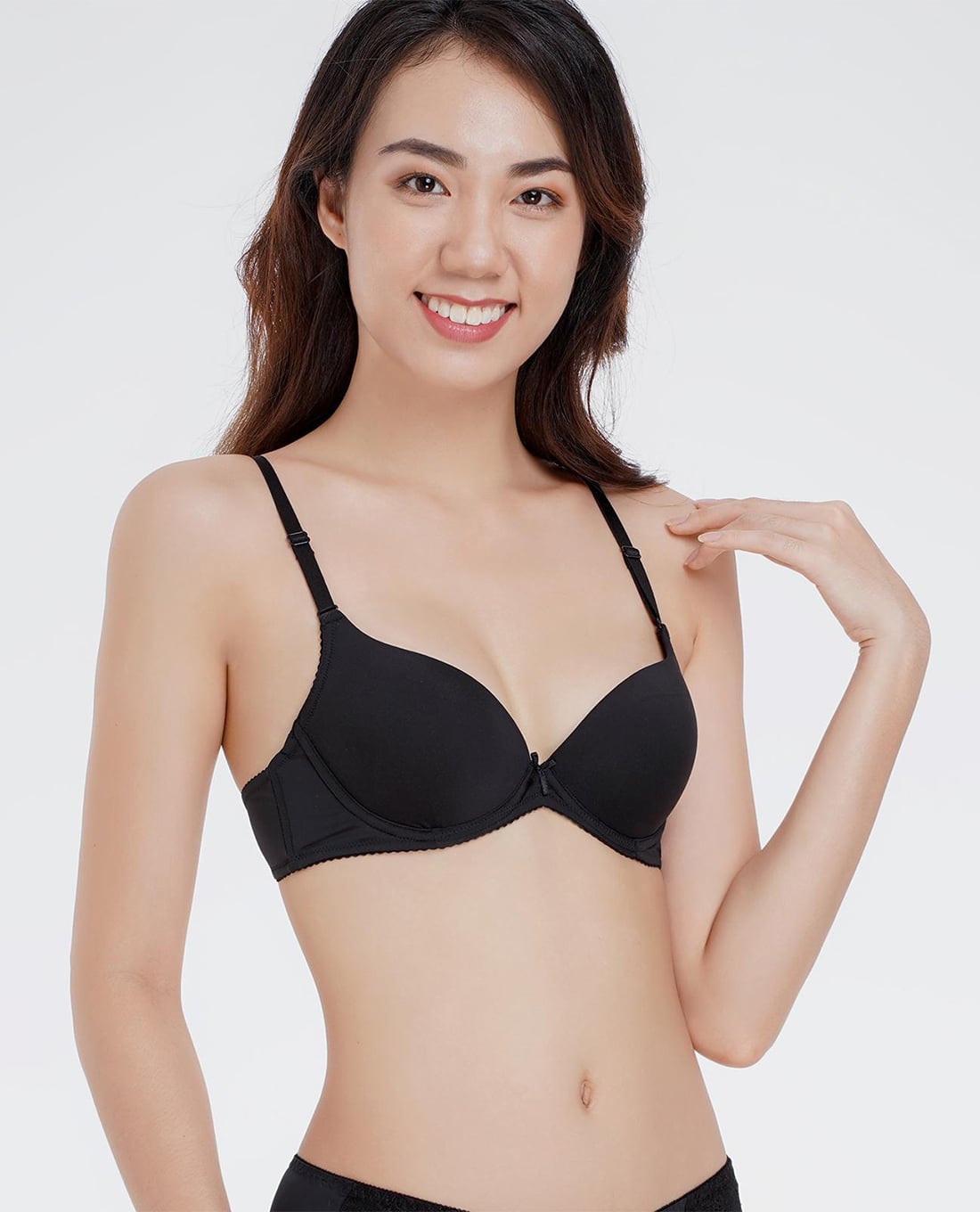 MISAKI - Áo ngực cup 3/4 trơn mút vừa