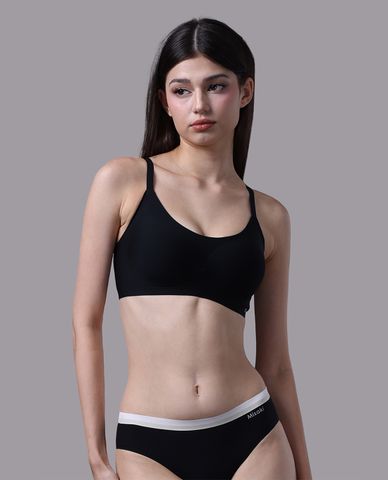  MISAKI - Áo ngực seamless trơn không gọng mút vừa 