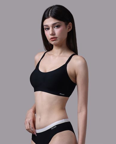  MISAKI - Áo ngực seamless trơn không gọng mút vừa 