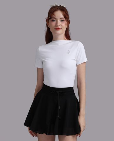  WOW BY NDLANNGOC - Chân váy xếp li mini poly spandex trơn 