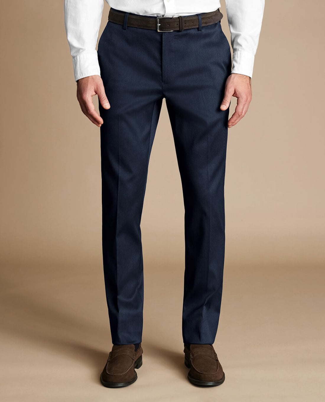 CHARLES TYRWHITT - Quần âu nam thanh lịch Smart Stretch Texture