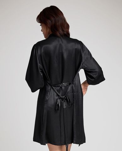  VERA - Áo khoác kimono nữ satin trơn 