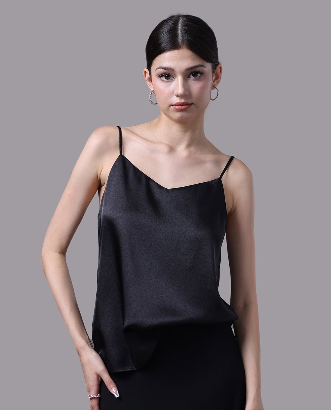 VERA - Áo hai dây nữ camisole satin trơn