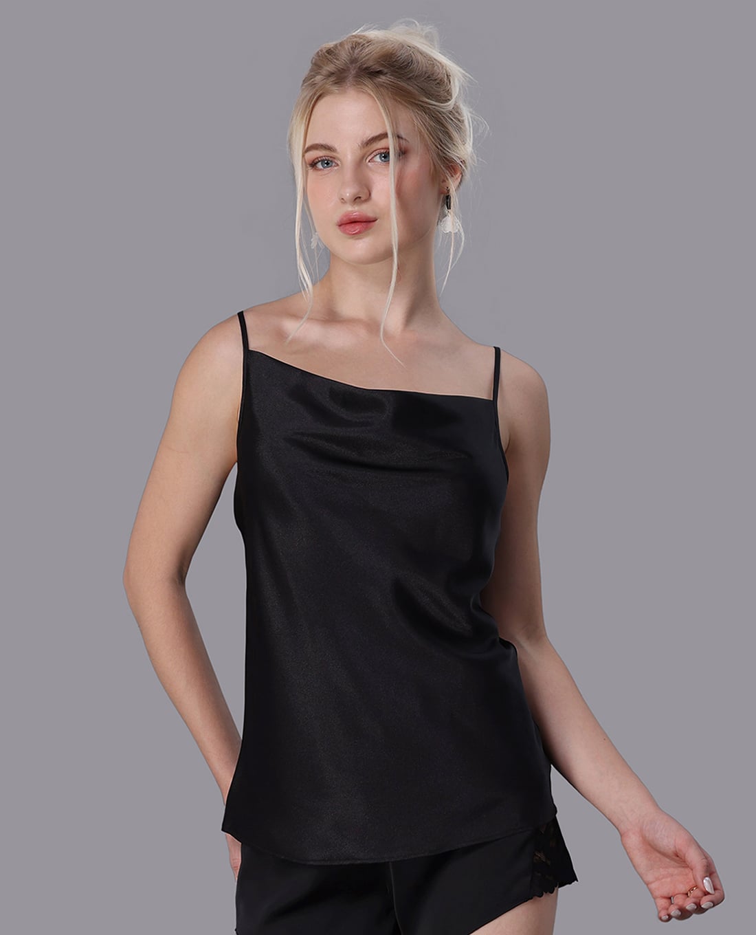 VERA - Áo hai dây nữ camisole satin trơn