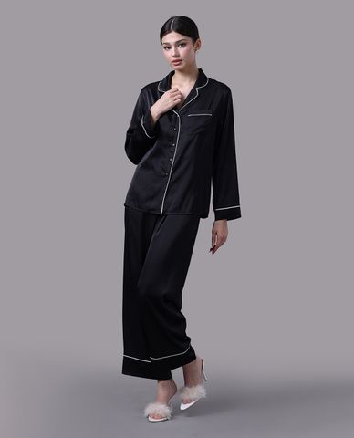  VERA - Bộ pijama nữ dài satin trơn 