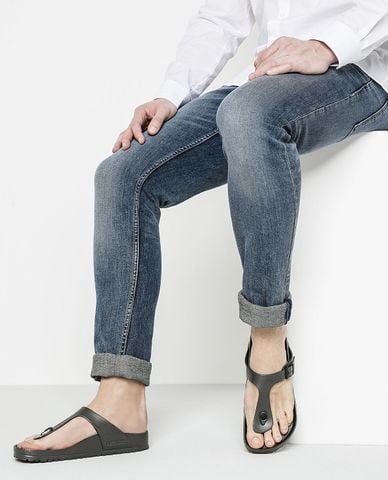  BIRKENSTOCK - Dép kẹp unisex phối khóa Gizeh 