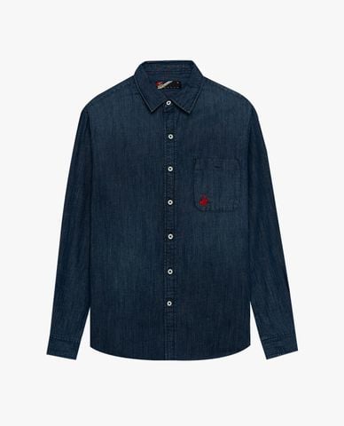  BEVERLY HILLS POLO CLUB - Áo sơ mi nam cổ bẻ tay dài thời trang 