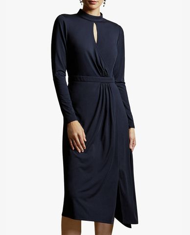  TED BAKER - Đầm midi tay dài cổ trụ Astrrid 