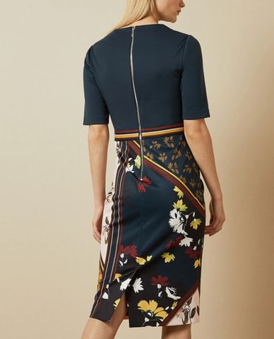  TED BAKER - Đầm midi bút chì cổ V Madiiy 