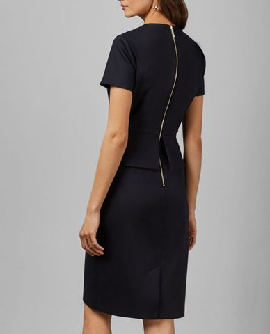  TED BAKER - Đầm bút chì midi Asymmetric peplum tailored Elynah 