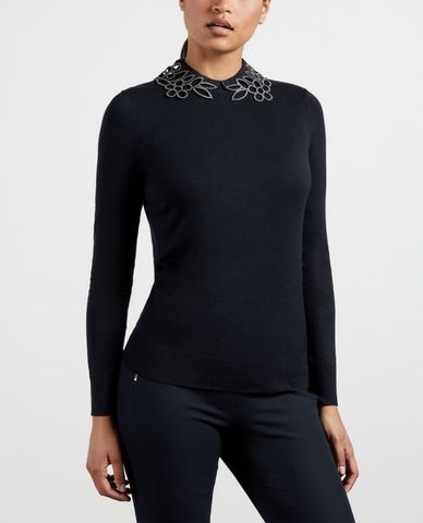  TED BAKER - Áo len nữ tay dài cổ trụ Azaleo 