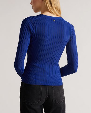  TED BAKER - Áo cardigan nữ tay dài phom ôm Ilanga 