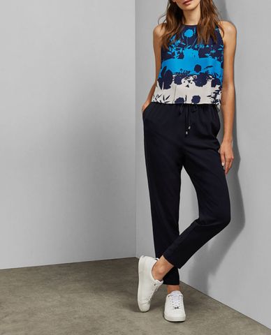  TED BAKER - Áo kiểu nữ sát nách Dark Blue Smarah 