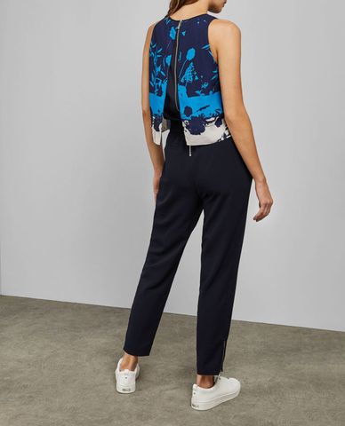  TED BAKER - Áo kiểu nữ sát nách Dark Blue Smarah 