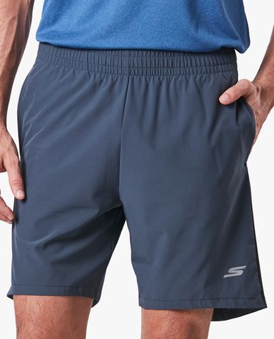  SKECHERS - Quần short tập luyện nam lưng thun thời trang 