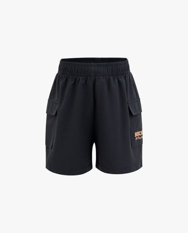  SKECHERS - Quần short bé gái lưng thun phối túi hộp 