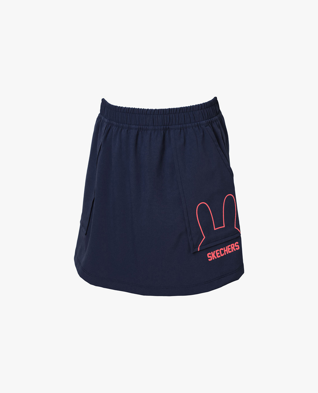 SKECHERS - Quần short bé gái giả váy lưng thun Comfort Athletic