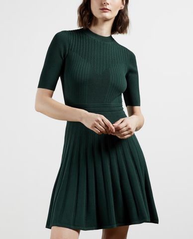  TED BAKER - Đầm mini cổ tròn ngắn tay Olivinn 