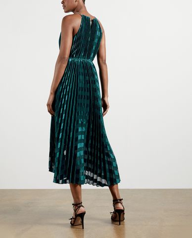  TED BAKER - Đầm maxi cổ yếm Sasski Pleated 