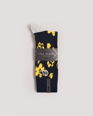  TED BAKER - Vớ nam cổ cao in họa tiết Flowtwo 