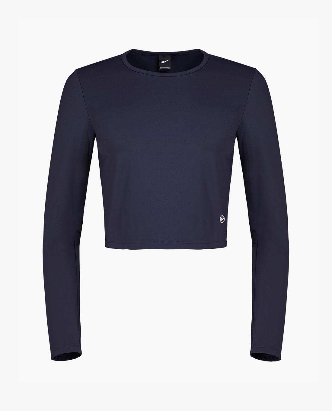 PRO SPECS - Áo croptop nữ cổ tròn tay dài Semi Crop Round