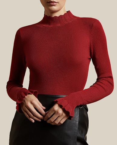  TED BAKER - Áo len nữ tay dài cổ trụ Albaai 