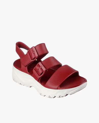  SKECHERS - Giày sandals nữ đế cao quai ngang DLites 2.0 
