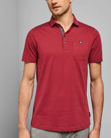  TED BAKER - Áo polo nam họa tiết chấm 