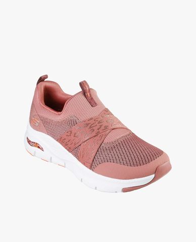  SKECHERS - Giày sneakers nữ cổ thấp Arch Fit 