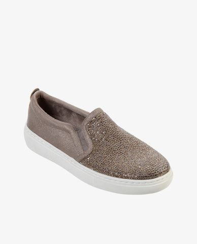  SKECHERS - Giày slip on nữ đính đá Goldie High Key 
