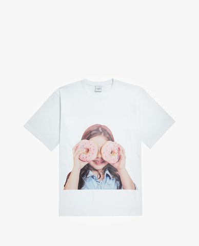  ADLV - Áo thun ngắn tay cổ tròn Baby Face Donuts 