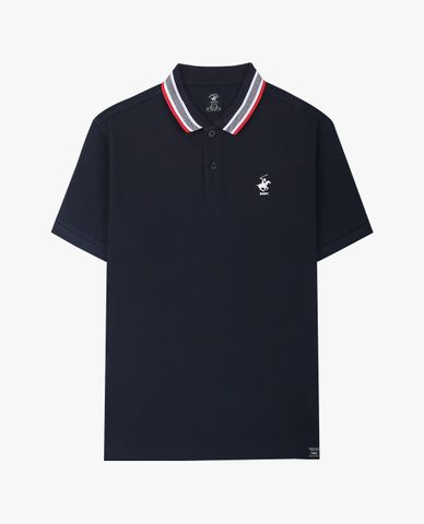  BEVERLY HILLS POLO CLUB - Áo polo nam cổ bẻ tay ngắn trẻ trung 