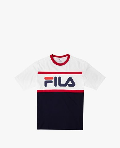  FILA - Áo thun unisex cổ tròn tay ngắn Heritage Loose Fit Logo 