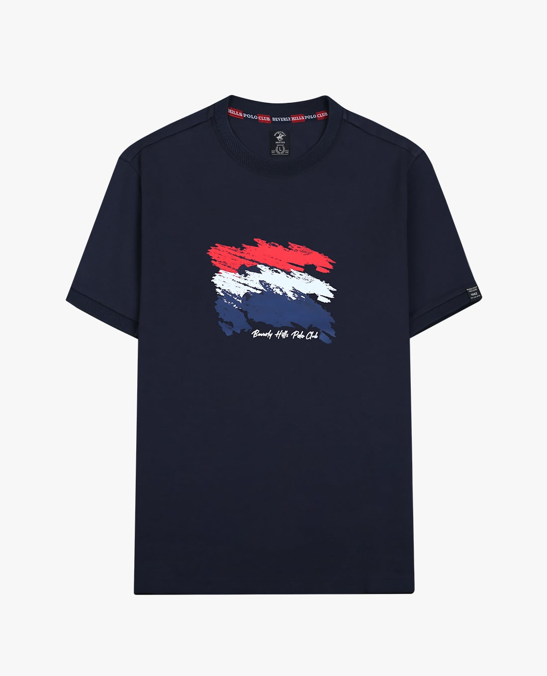 BEVERLY HILLS POLO CLUB - Áo thun nam cổ tròn tay ngắn trẻ trung