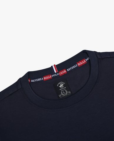  BEVERLY HILLS POLO CLUB - Áo thun nam cổ tròn tay ngắn trẻ trung 