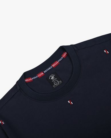  BEVERLY HILLS POLO CLUB - Áo thun nam cổ tròn tay ngắn trẻ trung 