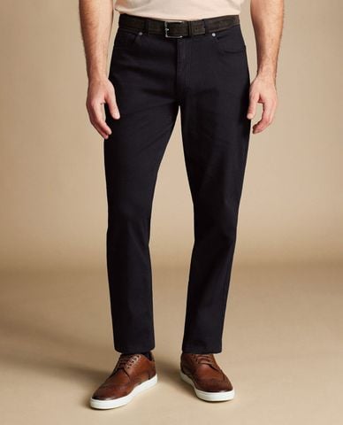  CHARLES TYRWHITT - Quần jeans nam phom ôm thời trang Twill 5 Pocket 