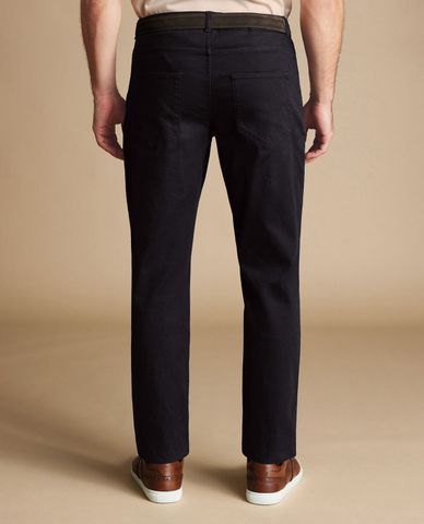  CHARLES TYRWHITT - Quần jeans nam phom ôm thời trang Twill 5 Pocket 