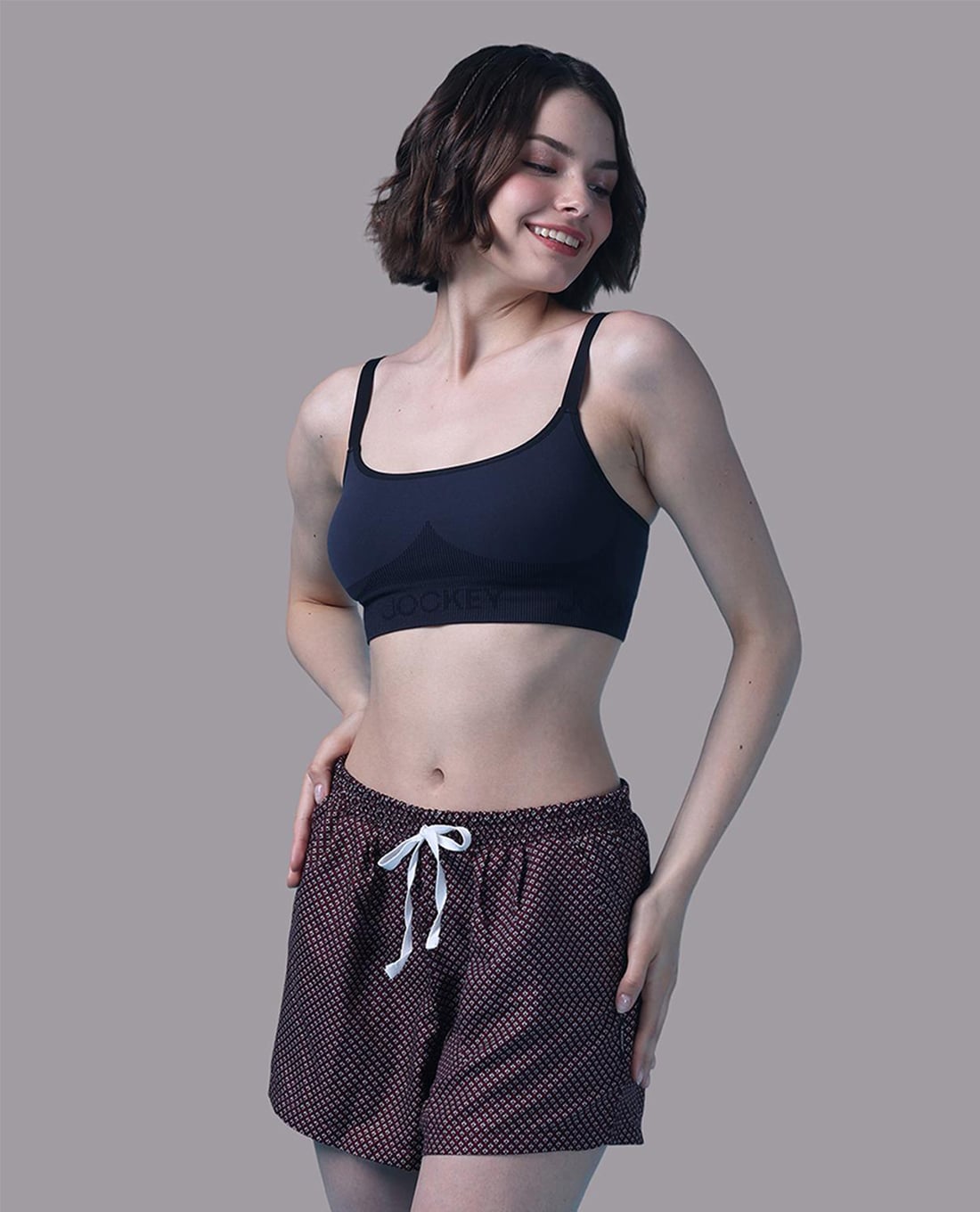 JOCKEY - Quần short nữ mặc nhà in họa tiết