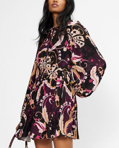  TED BAKER - Đầm mini cổ tròn tay phồng cá tính Rhabia 