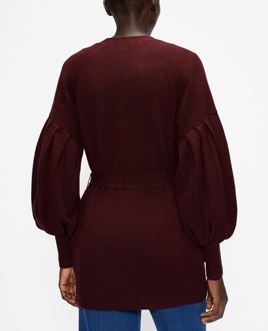  TED BAKER - Áo khoác cardigan nữ tay phồng phối nút Ttiiaa 